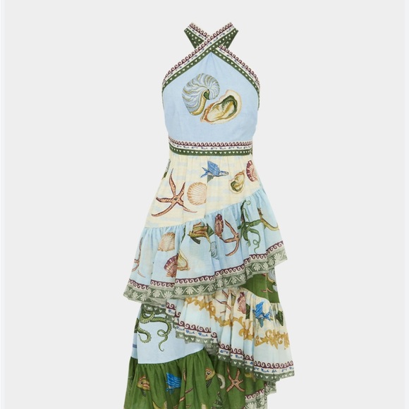 Alemais Dresses & Skirts - NWT Alemais bath house midi halter linen dress size 4
